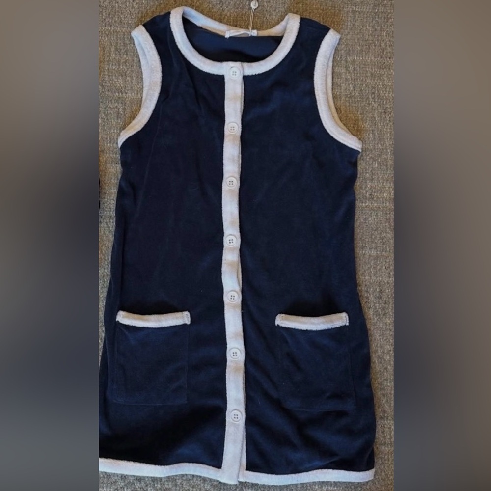 NWT Minnow Navy and White Coverup 11/12